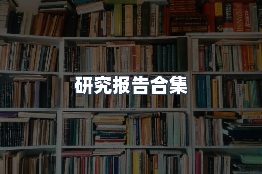 研究报告合集